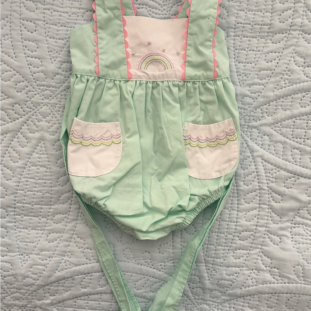 Mint Green Kids One Piece Bodysuit